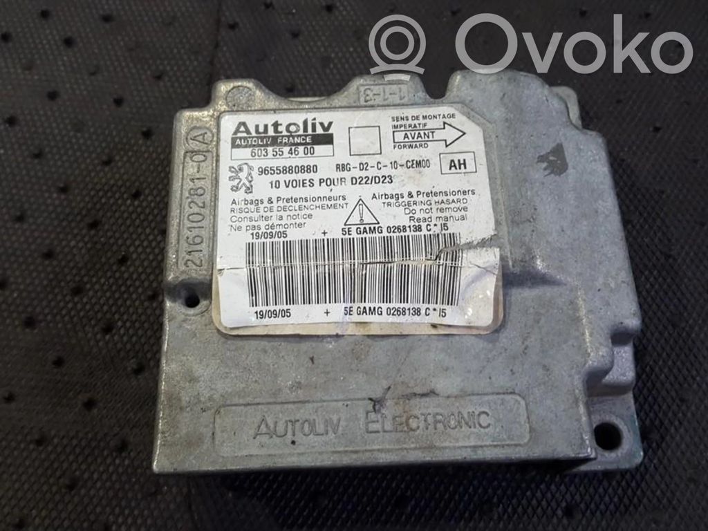 Peugeot 407 Centralina/modulo airbag 