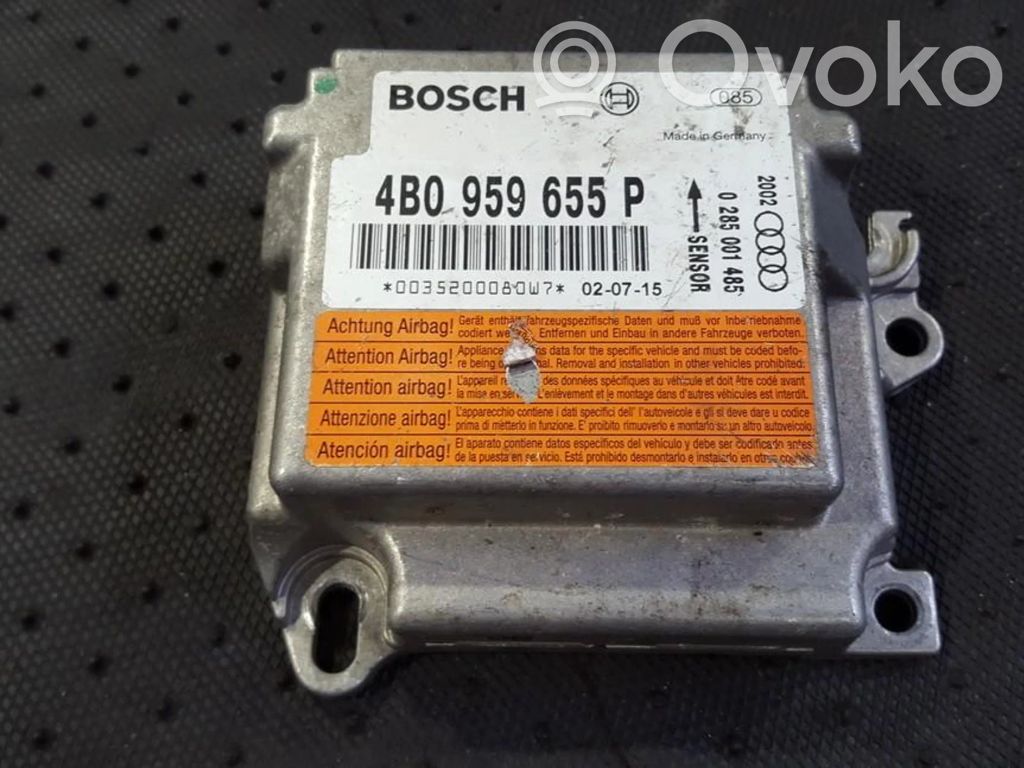 Audi A6 S6 C5 4B Centralina/modulo airbag
