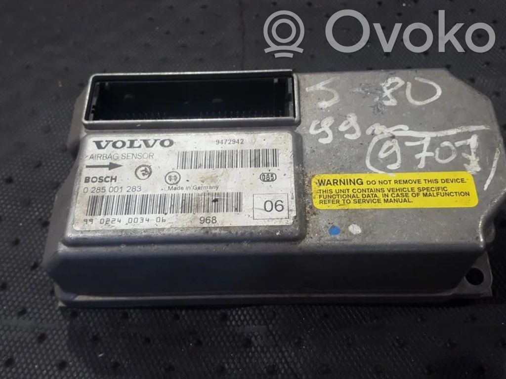 Volvo S80 Centralina/modulo airbag 