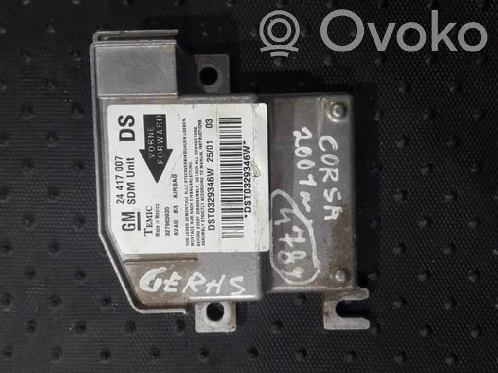 Opel Corsa C Centralina/modulo airbag 
