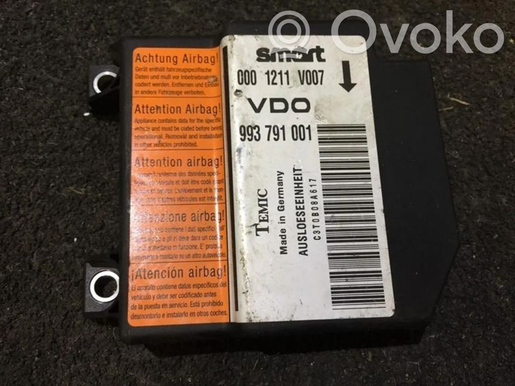Smart ForTwo I MC01 Centralina/modulo airbag