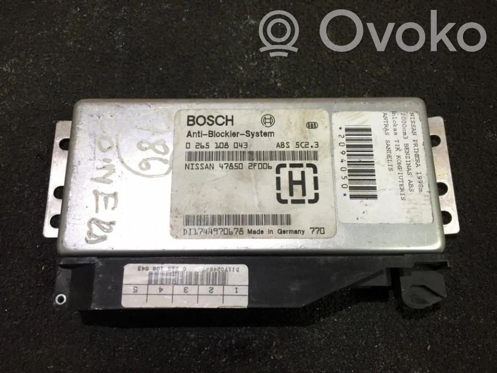 ABS control unit/module   0265108043,478502F006,0265108043,478502F006
