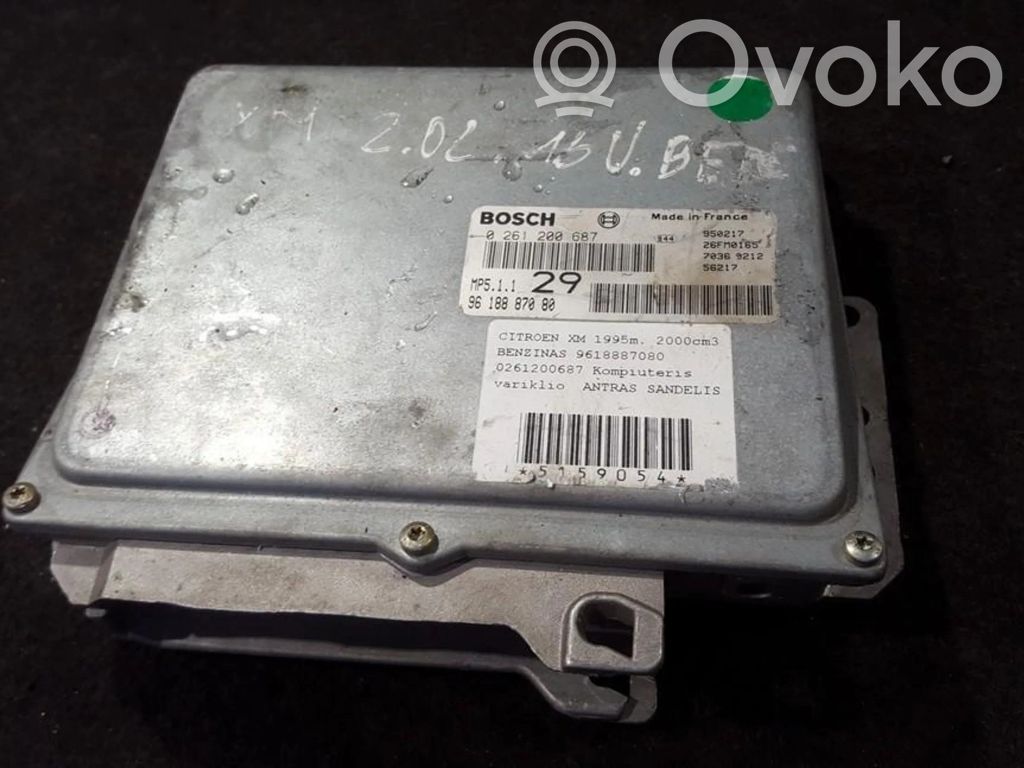 Engine control unit/module   0261200687,9618887080,0261200687,9618887080