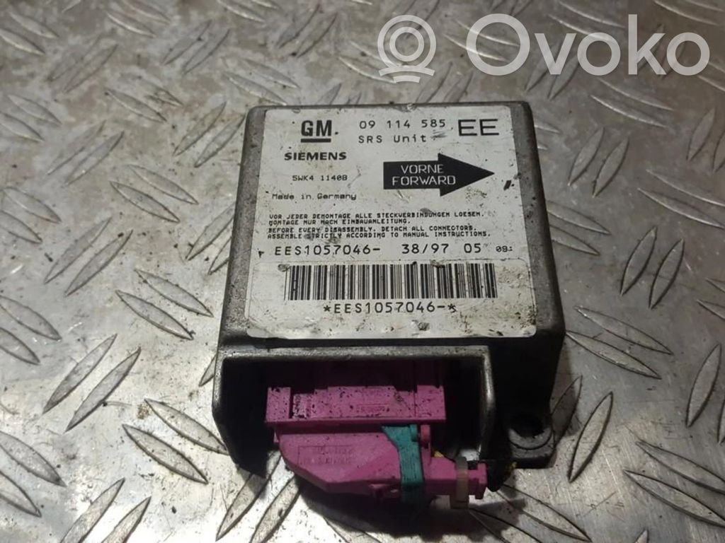 Opel Corsa B Unidad de control/módulo del Airbag 
