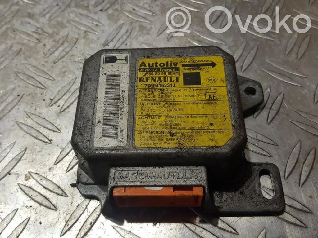 Renault Scenic I Module de contrôle airbag 