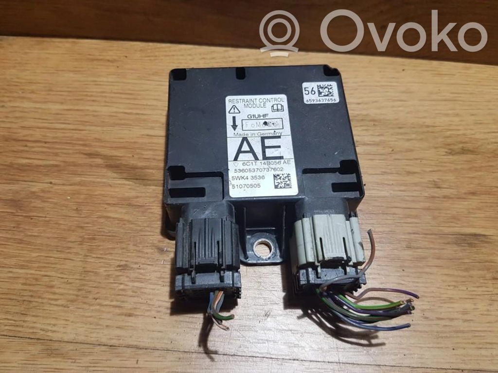 Unidad de control/módulo del Airbag   6C1T14B056AE,5WK43536,5WK43536,6C1T14B056AE
