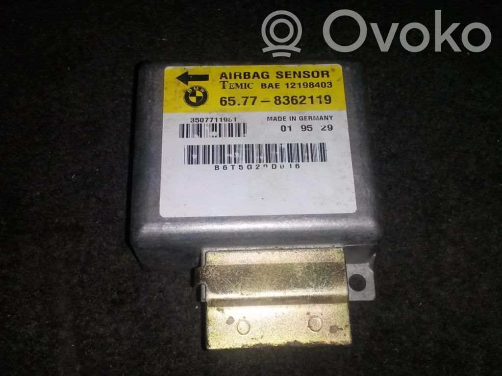 Unidad de control/módulo del Airbag   65778362119,12198403,12198403,65778362119