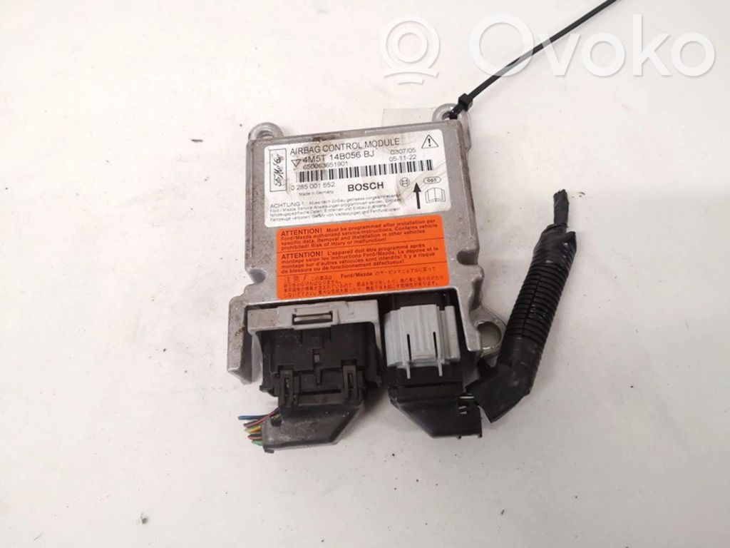 Module de contrôle airbag   4M5T14B056BJ,0285001552,0285001552,4M5T14B056BJ