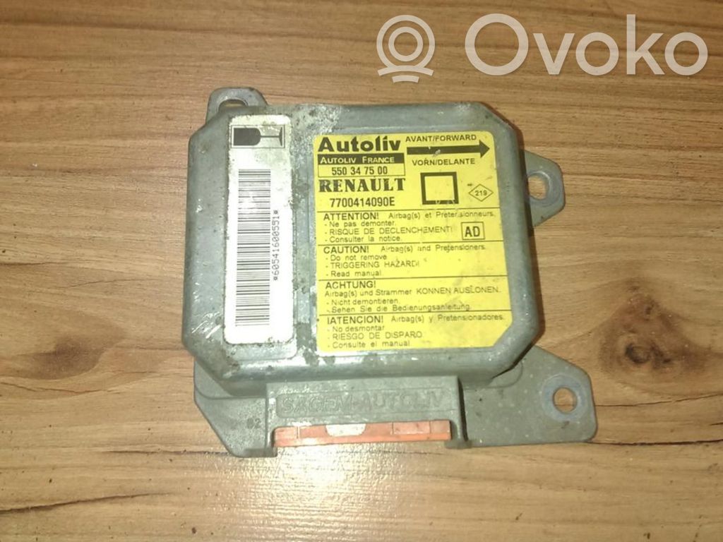 Centralina/modulo airbag   7700414090E,550347500,550347500,7700414090E