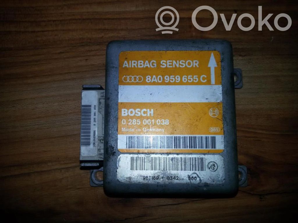 Centralina/modulo airbag   0285001038,8A0959655C,0285001038,8A0959655C