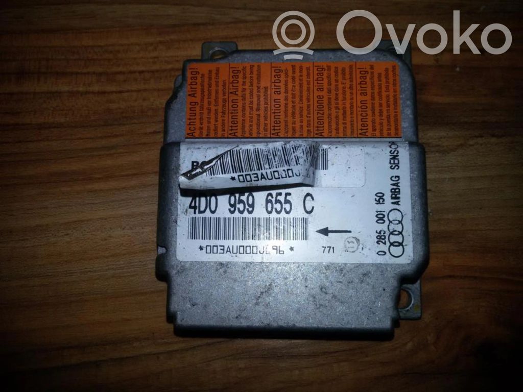 Turvatyynyn ohjainlaite/moduuli   4D0959655C,0285001150,0285001150,4D0959655C