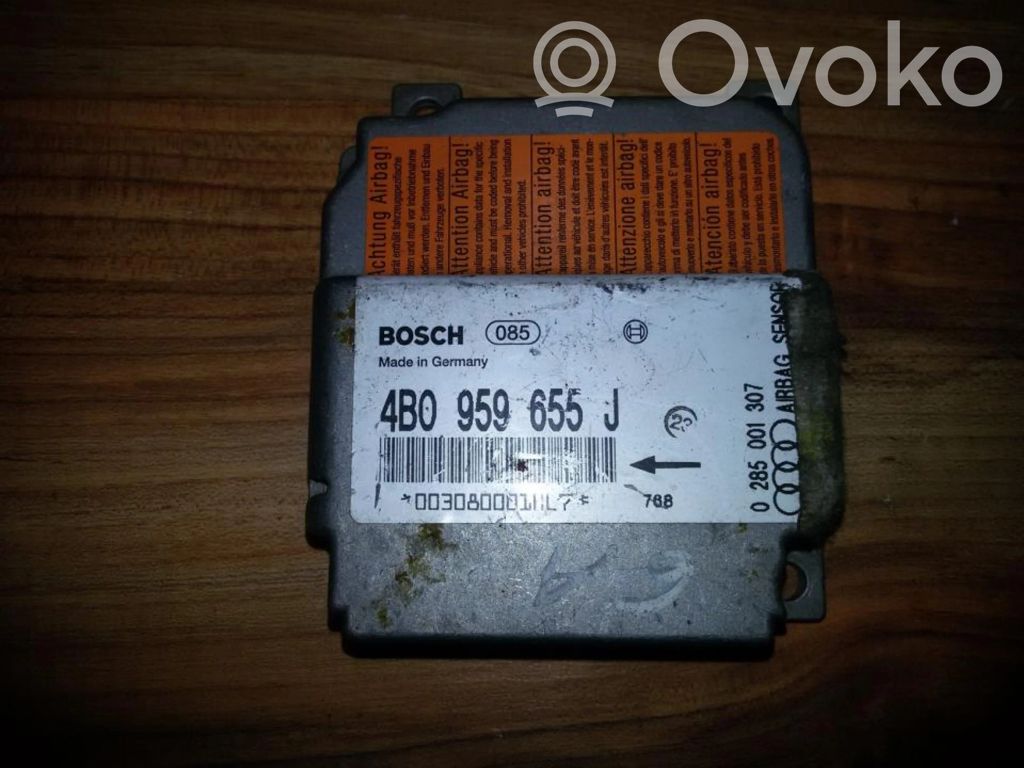 Unidad de control/módulo del Airbag   4B0959655J,0285001307,0285001307,4B0959655J