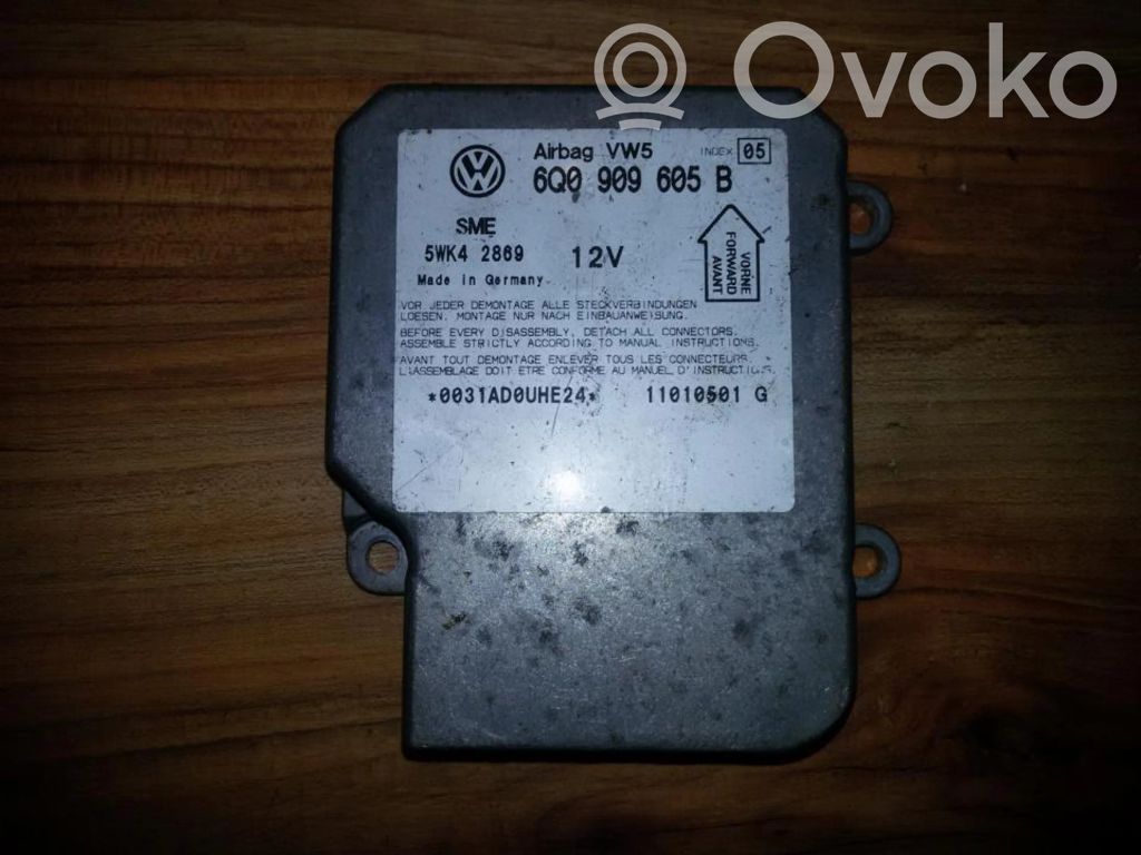 Centralina/modulo airbag   6Q0909605B,5WK42869,5WK42869,6Q0909605B