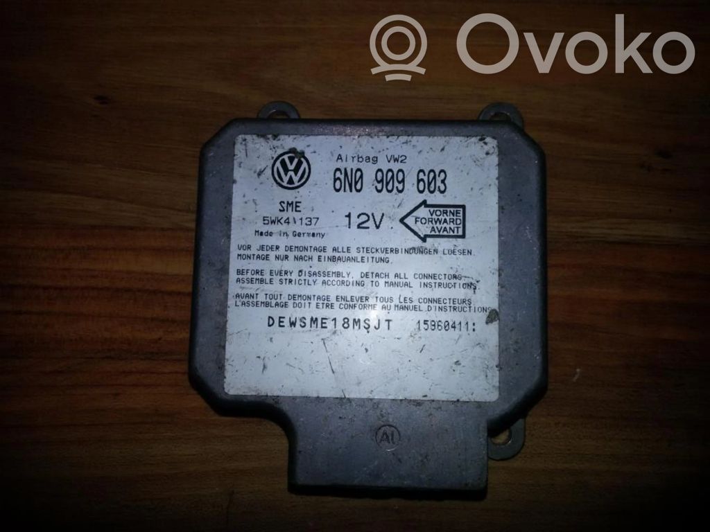 Sterownik / Moduł Airbag   6N0909603,6N0909603