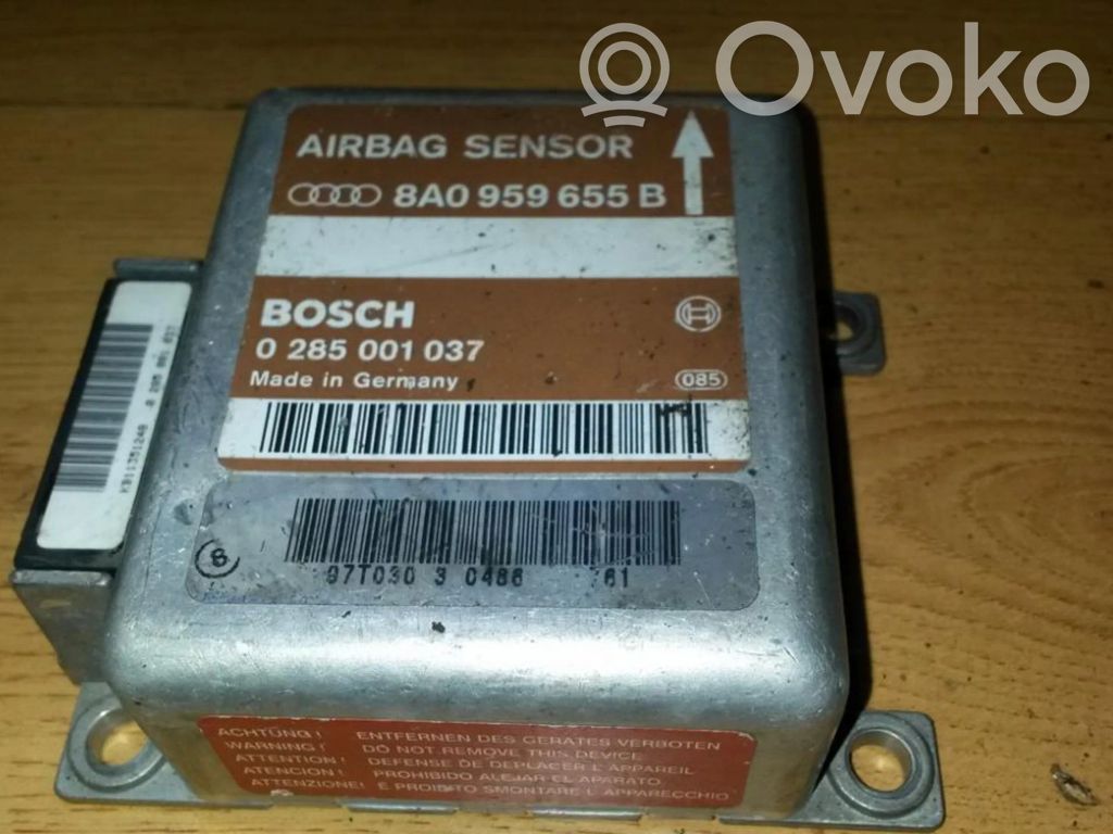 Turvatyynyn ohjainlaite/moduuli   8A0959655B,0285001037,0285001037,8A0959655B
