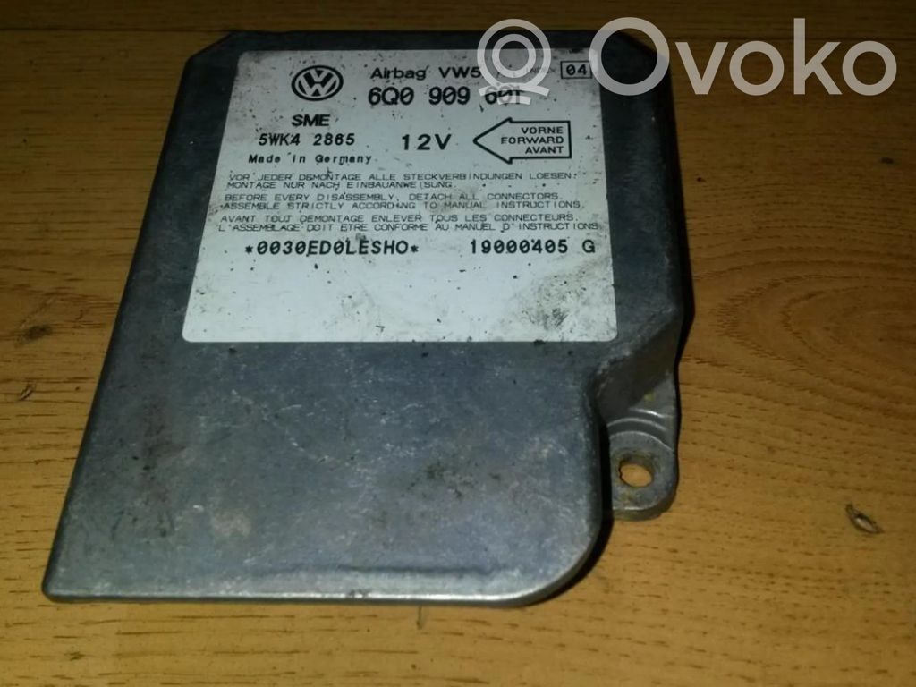 Centralina/modulo airbag   6Q0909601,5WK42865,5WK42865,6Q0909601