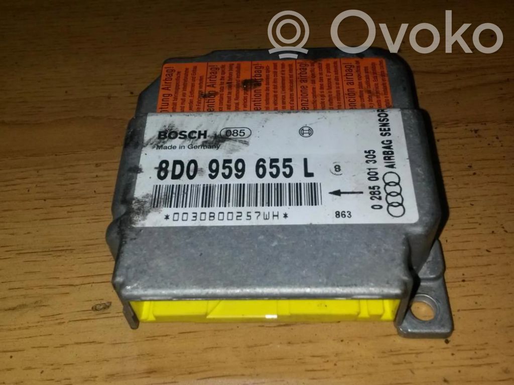 Module de contrôle airbag   8D0959655L,0285001305,0285001305,8D0959655L
