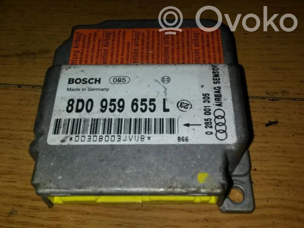 Unidad de control/módulo del Airbag   8D0959655L,0285001305,0285001305,8D0959655L