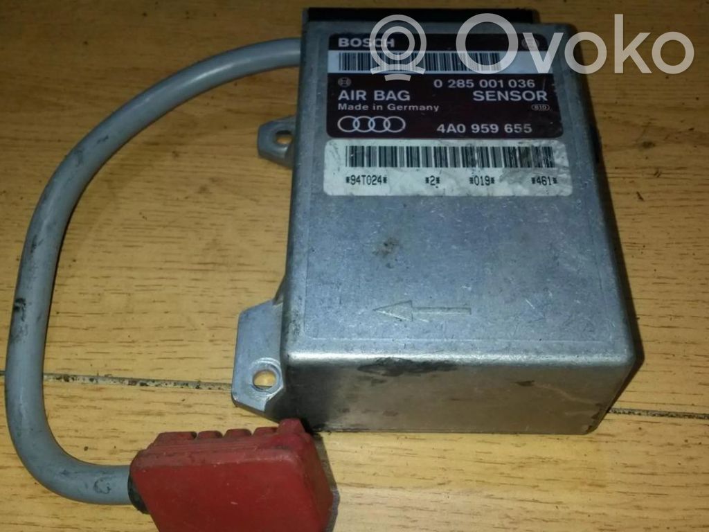 Unidad de control/módulo del Airbag   0285001036,4A0959655,0285001036,4A0959655