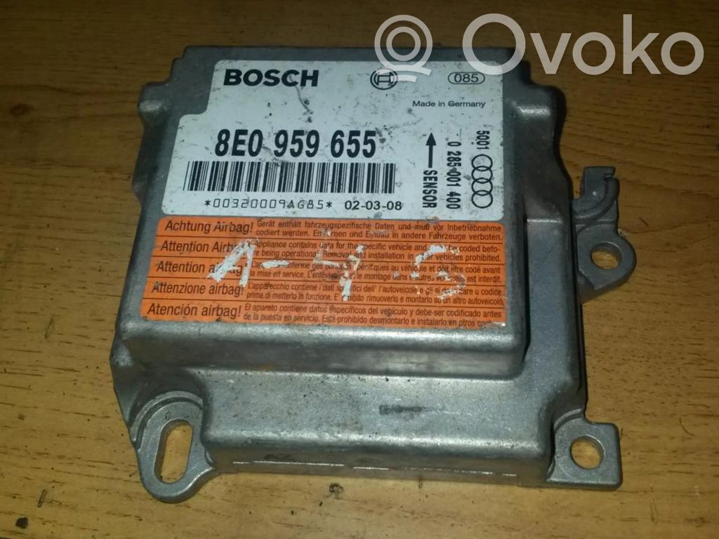 Audi A4 S4 B6 8E 8H Unitate/modul de comandă airbaguri 