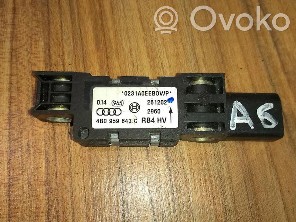 Sensor impacto/accidente para activar Airbag   4B0959643C,4B0959643C