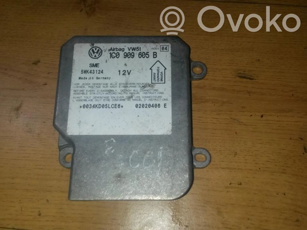 Volkswagen PASSAT B5.5 Unitate/modul de comandă airbaguri