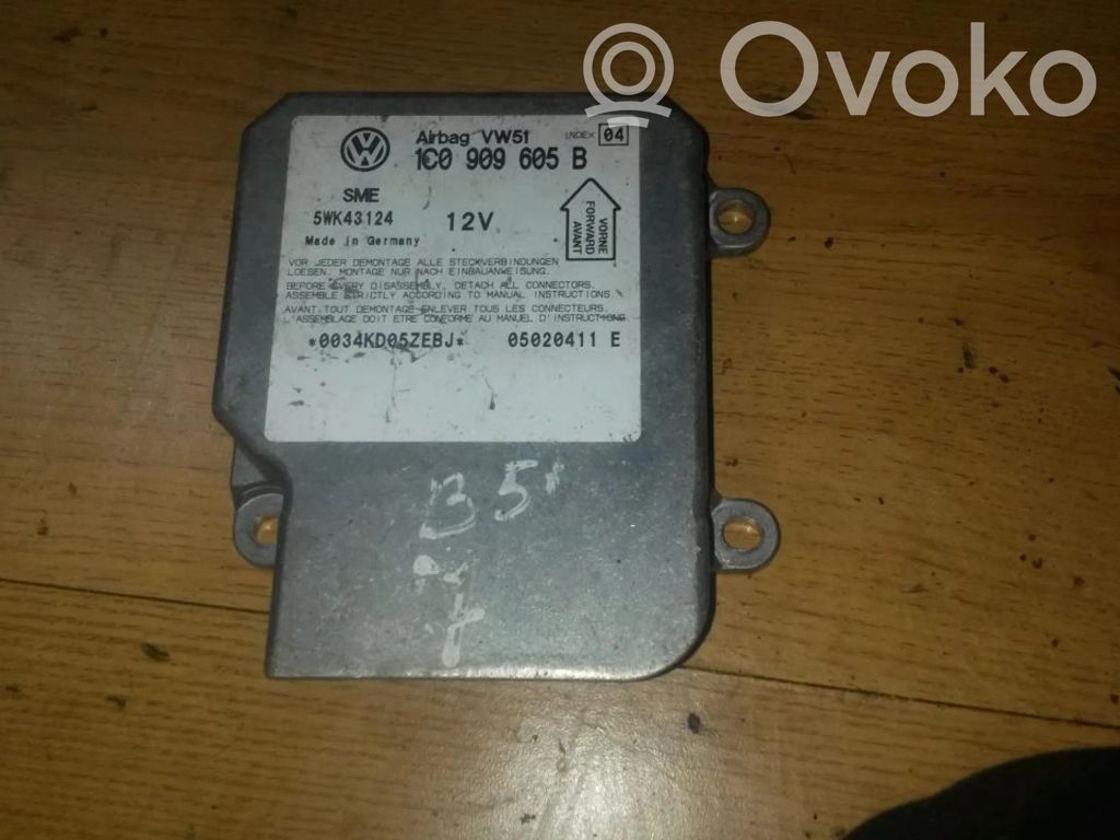 Volkswagen PASSAT B5.5 Unitate/modul de comandă airbaguri