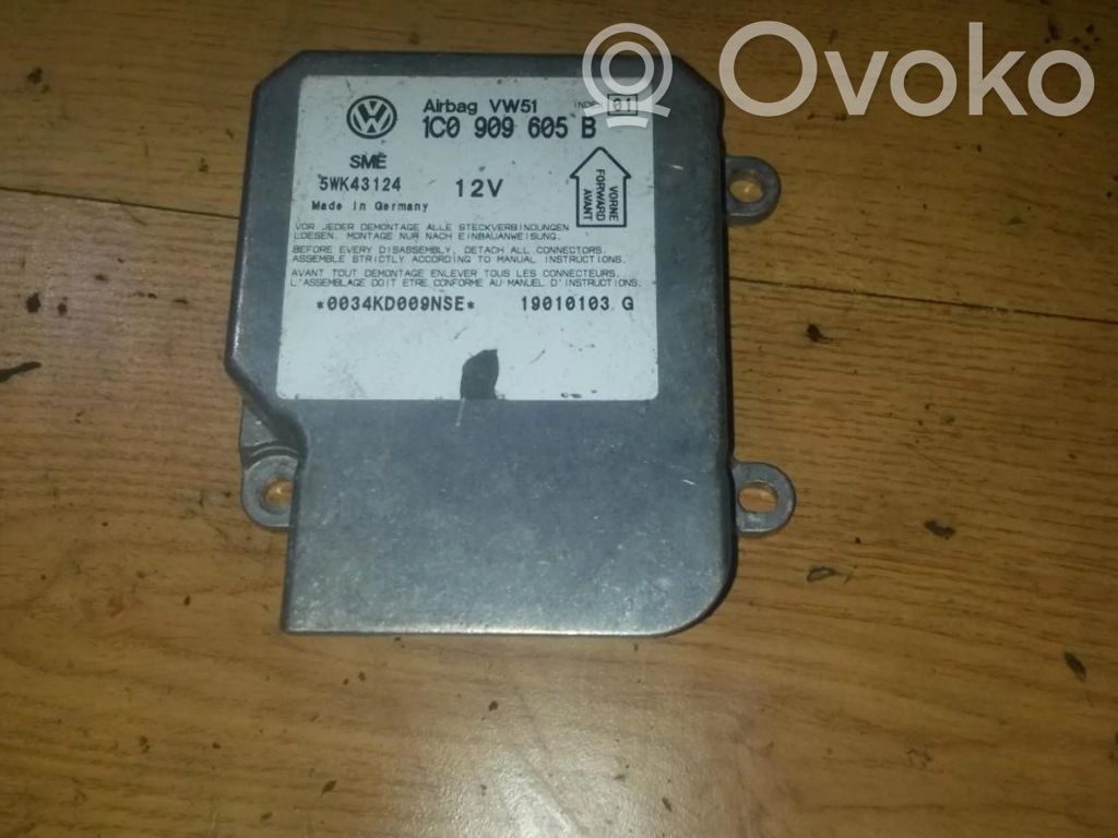 Centralina/modulo airbag   1C0909605B,5WK43122,1C0909605B,5WK43122