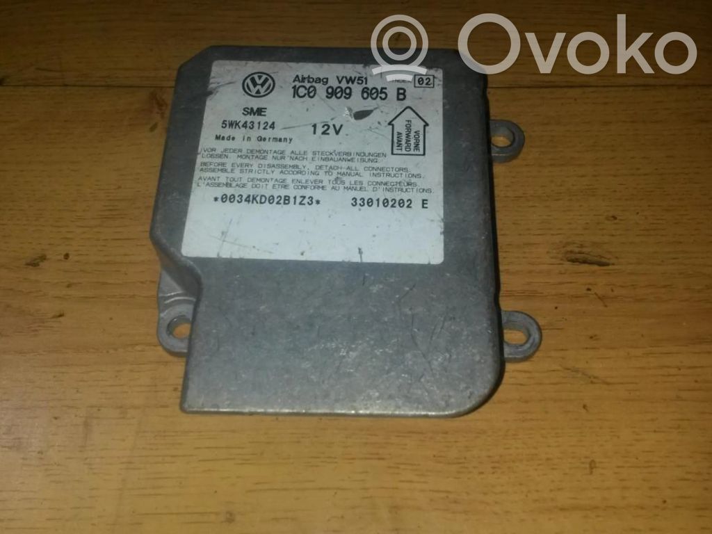 Volkswagen PASSAT B5.5 Unitate/modul de comandă airbaguri