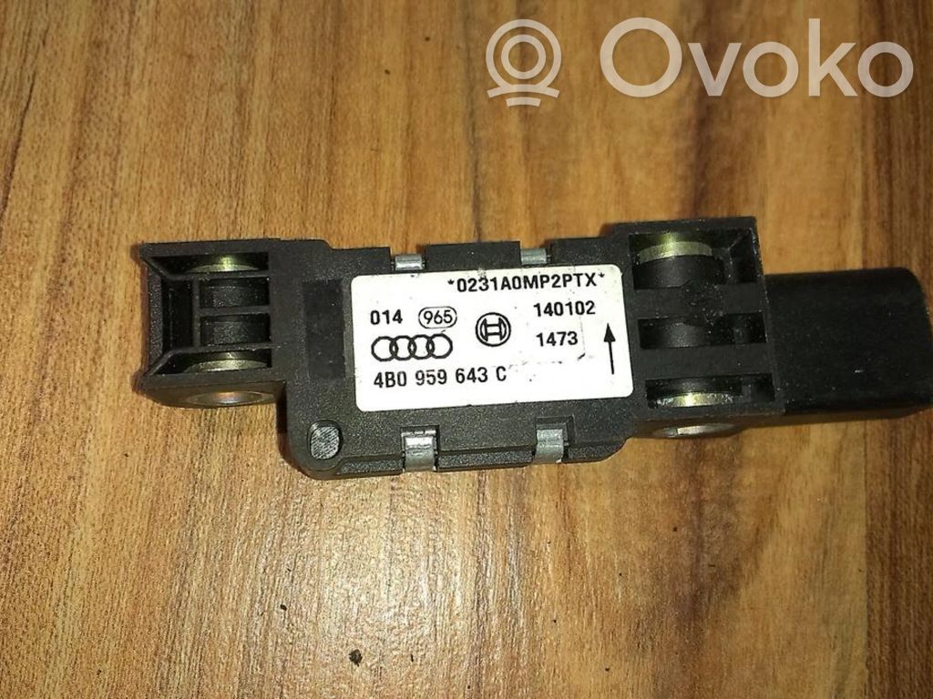 Sensor impacto/accidente para activar Airbag   4B0959643C,4B0959643C