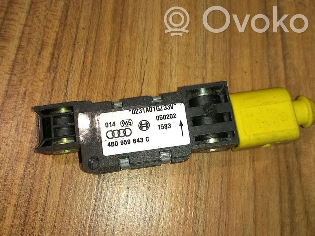 Audi A4 S4 B6 8E 8H Sensore d’urto/d'impatto apertura airbag