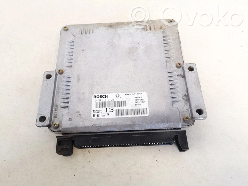 Engine control unit/module   9635158280,0281010031,0281010031,9635158280