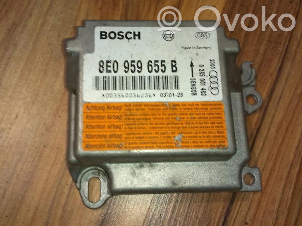 Audi A4 S4 B6 8E 8H Centralina/modulo airbag 