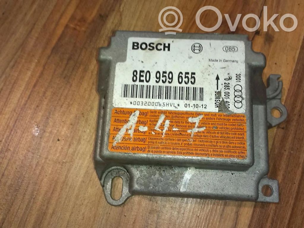 Audi A4 S4 B6 8E 8H Unitate/modul de comandă airbaguri 