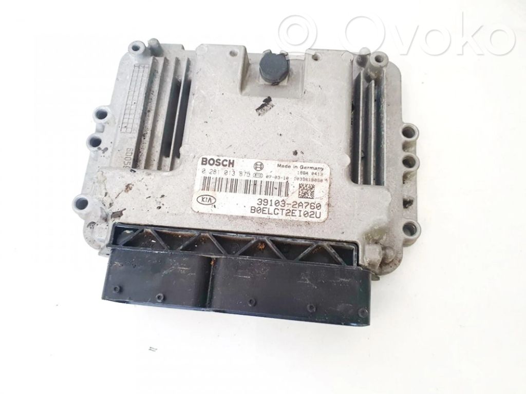 Unidad de control/módulo del motor   0281013875,391032A760,0281013875,391032A760