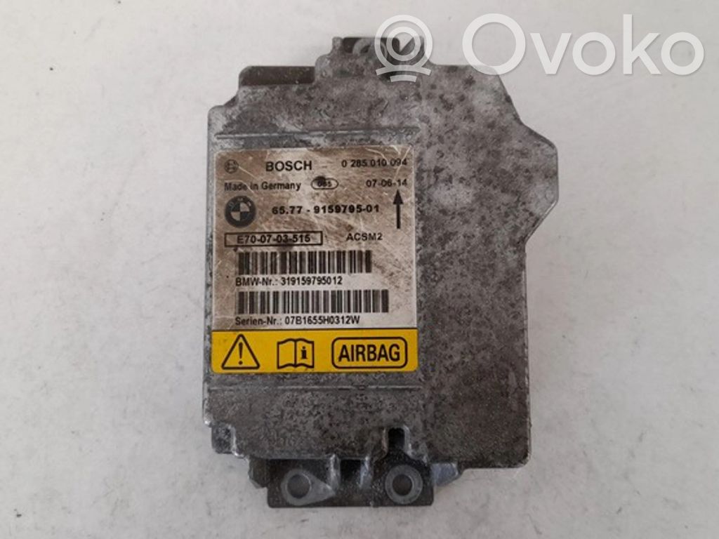 BMW X5 E70 Unitate/modul de comandă airbaguri 