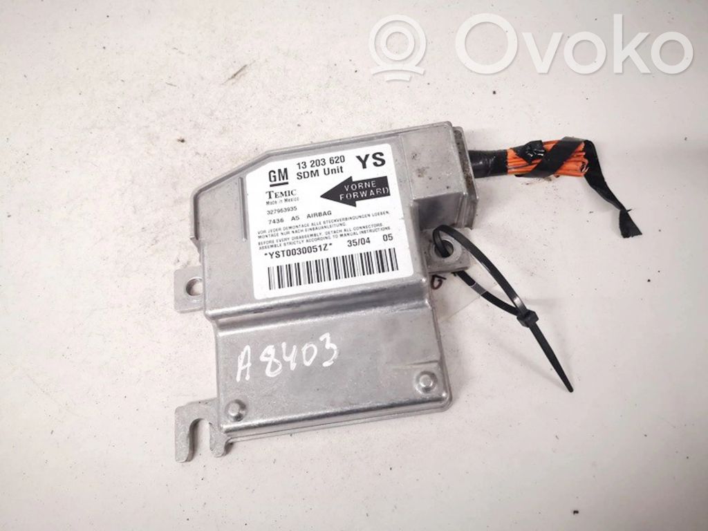 Opel Meriva A Unitate/modul de comandă airbaguri 