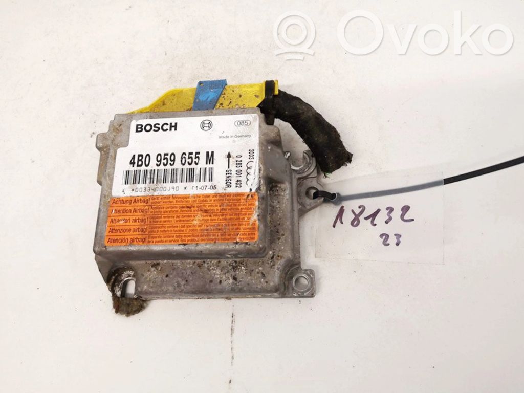 Module de contrôle airbag   4B0959655M,0285001432,0285001432,4B0959655M