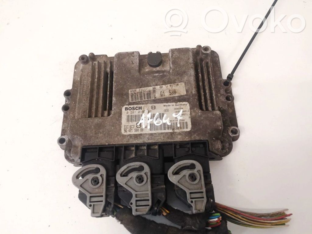Unitate/modul de control motor   9647158080,0281010707,0281010707,9647158080