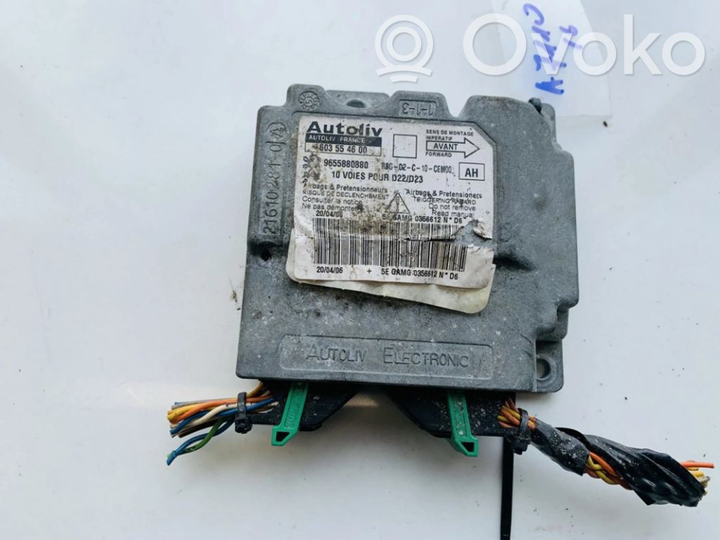 Peugeot 407 Centralina/modulo airbag 