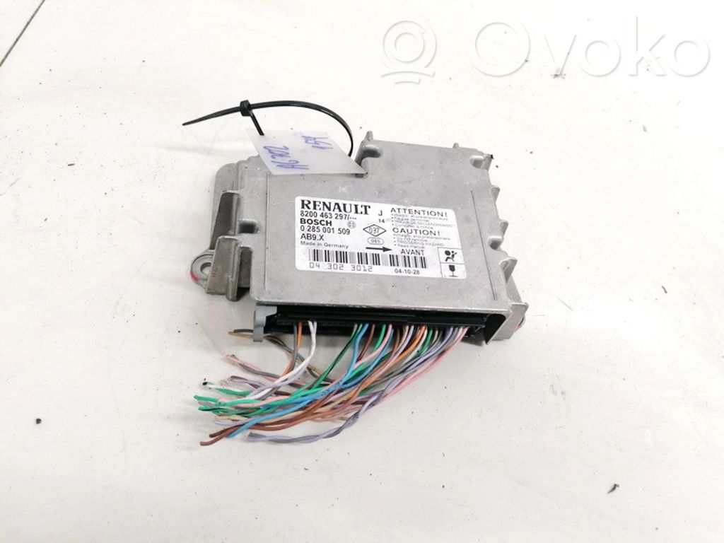 Unidad de control/módulo del Airbag   0285001509,8200463297,0285001509,8200463297