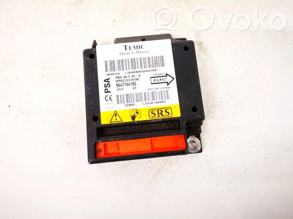 Centralina/modulo airbag   9647794180,9647794180