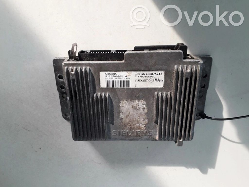 Unitate/modul de control motor   7700105980,S115300202A,7700105980,HOM7700875745,S115300202A