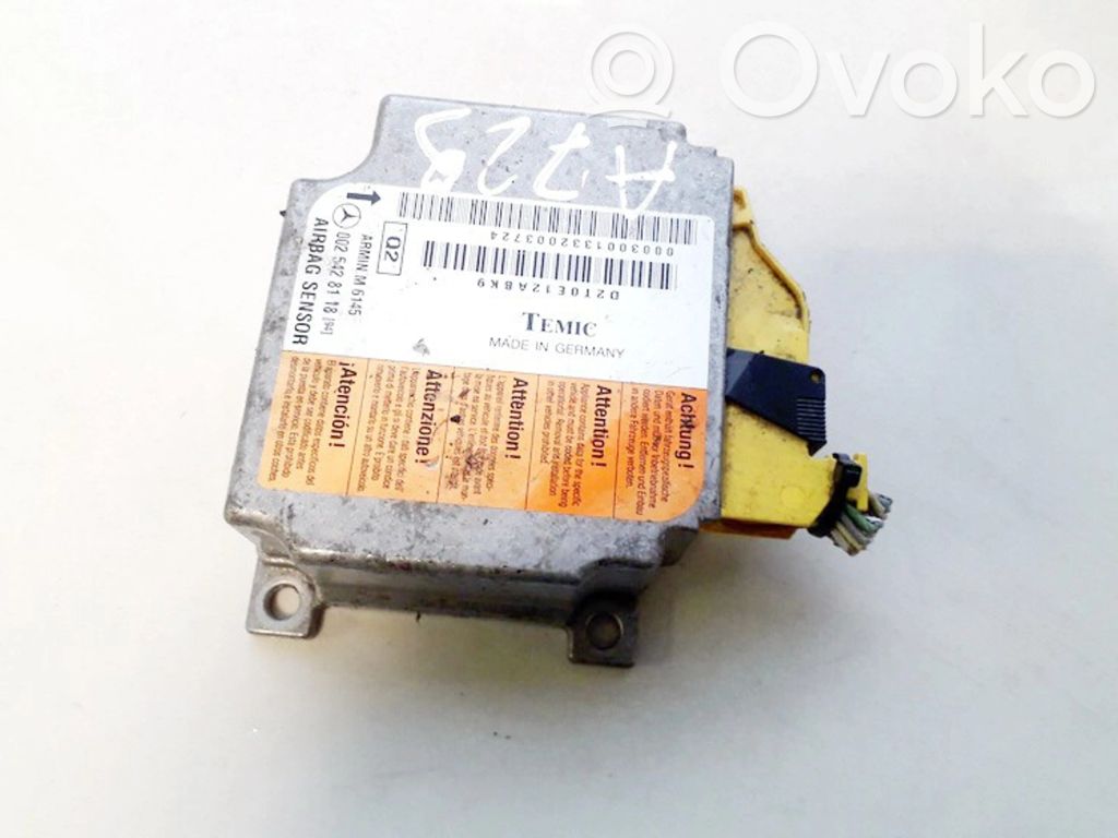Centralina/modulo airbag   0025428118,D2T0E12ABK9,0025428118,D2T0E12ABK9