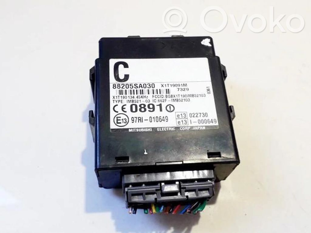 Unité de commande dispositif d'immobilisation   88205SA030,X1T19091M,88205SA030,X1T19091M