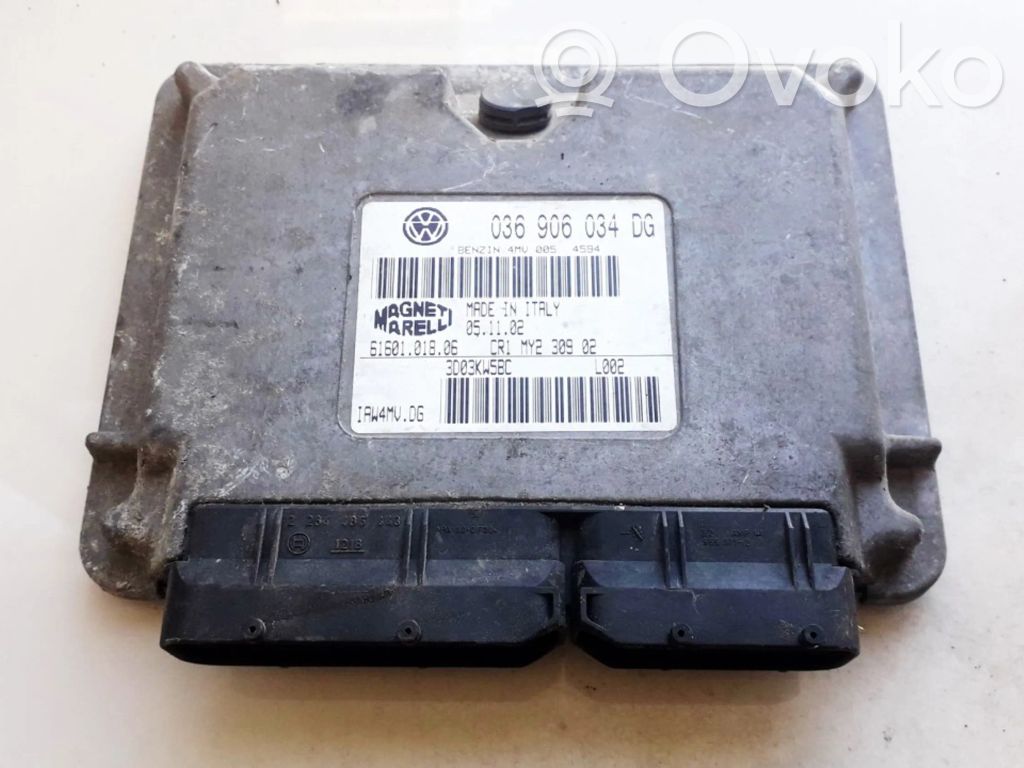 Sterownik / Moduł ECU   036906034DG,6160101806,036906034DG,3D03KW5BC,6160101806