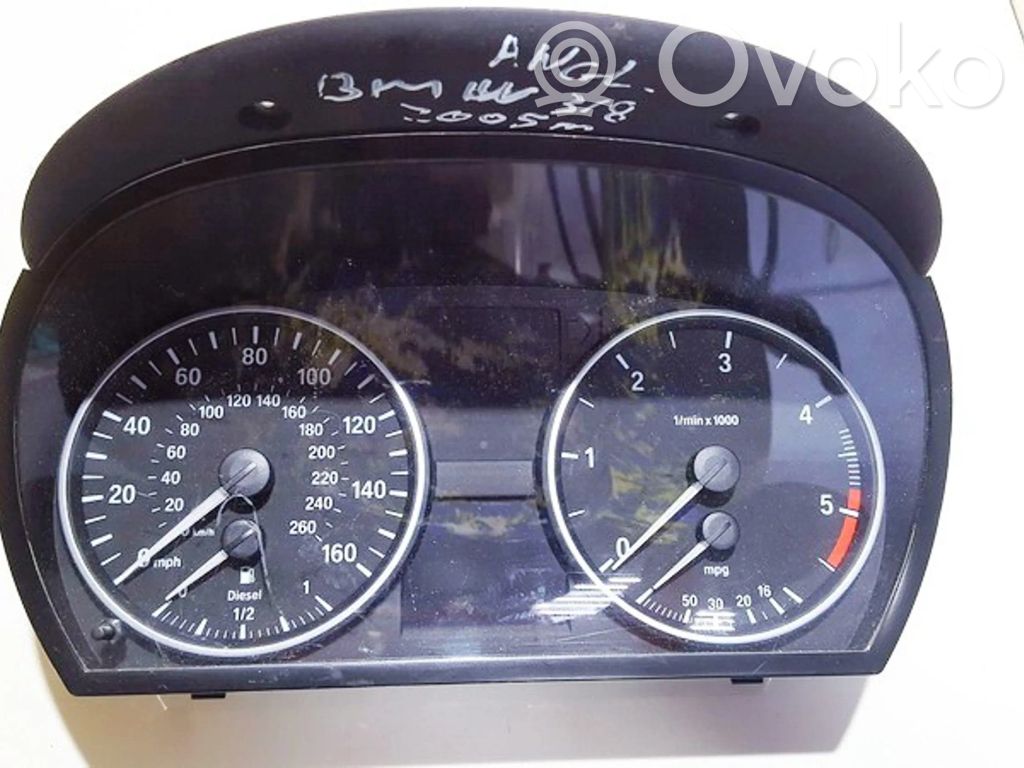 BMW 3 E90 E91 Speedometer (instrument cluster) 