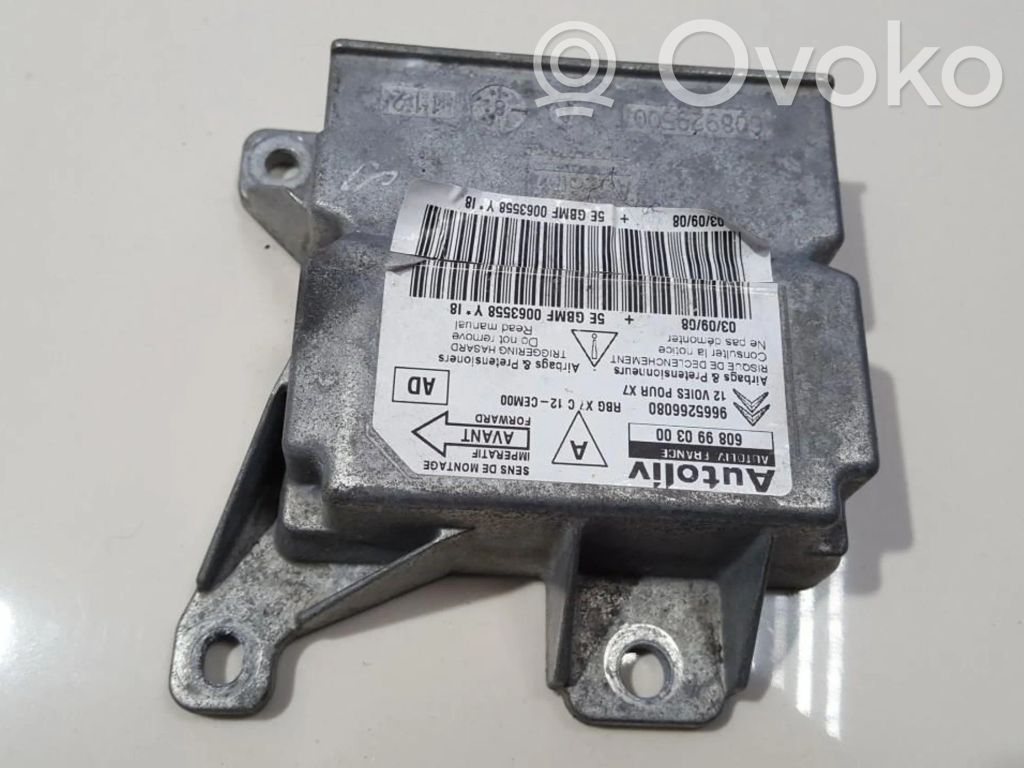 Unidad de control/módulo del Airbag   9665266080,608990300,608990300,9665266080