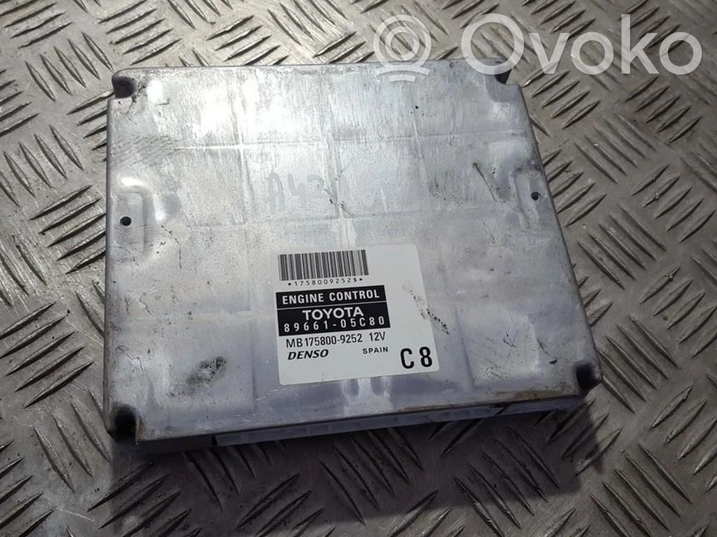 Toyota Avensis T250 Sterownik / Moduł ECU