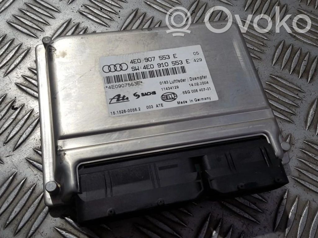 Module de commande suspension pneumatique arrière   4E0907553E,11434129,15152800562,4E0907553E,4E0910553E